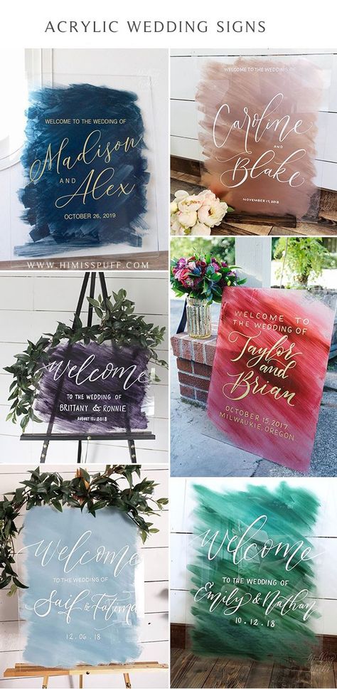 painted acrylic wedding signs Canvas welcome sign Vinyl on Acrylic Sign Acrylic Wedding Sign, Cricut Wedding, Wedding Signs Diy, Modern Wedding Decor, Wedding Painting, Future Wedding Plans, Acrylic Wedding, Wedding Welcome Signs, Wedding Signage