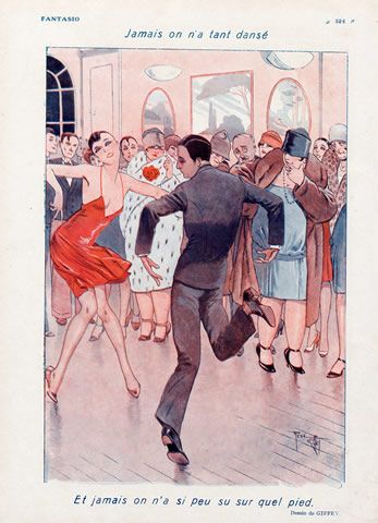 René Giffey - 1928, años locos, baile del Charleston Albert Robida, Charleston Dance, Dance Artwork, Dance Paintings, Art Deco Illustration, Swing Dancing, Swing Dance, Shall We Dance, Roaring 20s