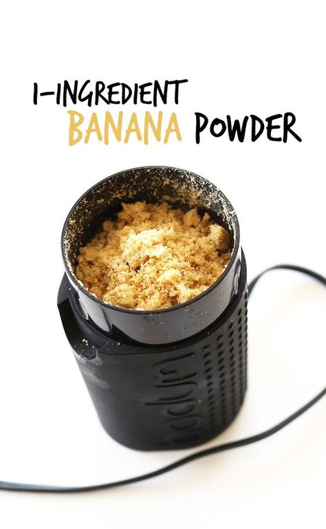 1-ingredient Banana Powder recipe!! Add to smoothies, shakes and ice cream for a supreme banana flavor that's 100% natural. Banana Powder Recipes, Vegan Banana Cream Pie, Baker Kitchen, Healthy Munchies, Raw Banana, Banana Powder, Eating Better, Minimalist Baker, Veggie Meals