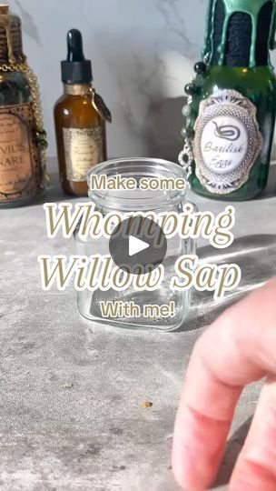 69K views · 2.9K reactions | Making my Whomping Willow Sap decorative potion bottle!

#potion #potions #potionbottle #magic #wizard #wizards #diy #decor #bookshelfdecor #smallbusiness #wizarding #fantasy #art #fantasyart | Forbidden Forest Apothecary D&d Alchemist, D&d Potion, Forest Apothecary, Whomping Willow, Harry Potter Potions, Forbidden Forest, Potion Bottle, Bookshelf Decor, Apothecary