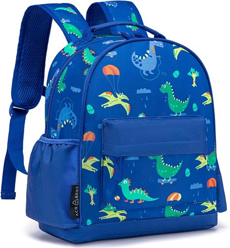 ACRABROS Kids Backpack Toddler Bookbag: Boys Dinosaur School Bag for Preschool Kindergarten Prek Daycare Waterproof Lightweight 12 inches Kids Backpack, Preschool Kindergarten, Kids Backpacks, School Bag, Kindergarten, Preschool, Backpacks, Pre School