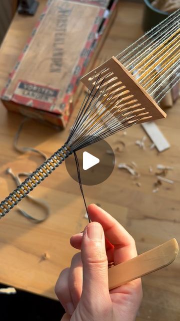 Kerstin Neumüller on Instagram: "I got some questions about the Blue horse heddles I posted yesterday, mainly about their function.  These slates with holes and slits are weaving tools, in Swedish they are called “Bandgrind” and in English I call them simply “heddles”, although “Scandinavian rigid heddle for band weaving” would be more accurate.  The heddles have traditionally been used to weave bands with, and I’ve been making them for 3 1/2 years now. If you want to know  - How to make them - how to set up a weave  - how to weave on them - what yarn I use  - what wood I use  - what else you could weave on them except bands  - how to design band patterns   … and many more related facts, you might want to look up the book I wrote for you so I could offer you answers to all these questions Band Weaving Tutorials, Band Weaving Patterns, Ribbon Weaving, Rigid Heddle Weaving Patterns, Swedish Weaving Patterns, Band Weaving, How To Weave, Rigid Heddle Weaving, Weaving Tools