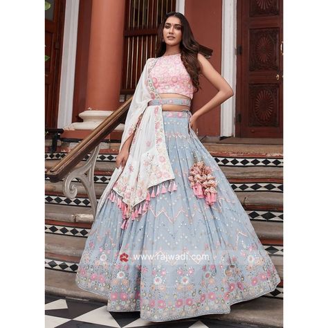 Brocade lehenga party wear