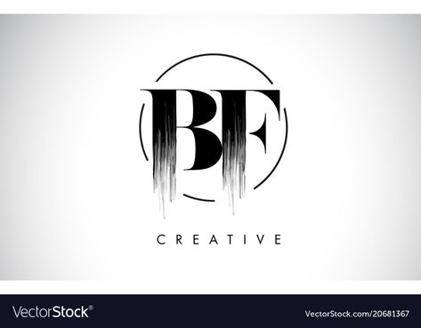 Bf Logo Design, Circle Vector Design, Bf Logo, Logo Design Black, Paint Logo, Circle Vector, Black Film, Paint Vector, Clothing Packaging