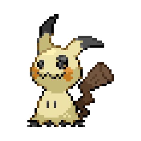 Mimikyu Tattoo, Mega Base Ideas, Minecraft Mega Base Ideas, Pokemon Sprites Pixel Art, Pokémon Widget, Mimikyu Plush, Pokemon Art Style, Pixelated Icons, Pixel Art Sprite