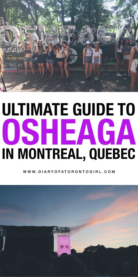 Planning to go to Osheaga Music Festival in Montreal? Here's your ultimate guide on everything you need to know before your visit! Osheaga Outfits, Osheaga Outfit, Rockies Canada, North America Road Trip, Canadian Lifestyle, Newfoundland Travel, Toronto Girls, Toronto Travel, Travel Oklahoma