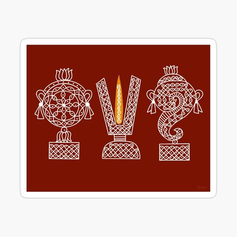 Shanku Chakra Designs, Shanku Chakra Namam, Kolam Art, Tray Diy, Kolam Designs, Decorate Notebook, God Pictures, Coloring Stickers, Wooden Tray