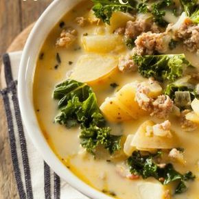 Soup Recipes Olive Garden, Olive Garden Tuscan Soup, Tuscany Soup, Toscana Soup Olive Garden, Copycat Olive Garden Zuppa Toscana, Copycat Olive Garden Zuppa, Kale And Potatoes, Instant Pot Zuppa Toscana, Zuppa Toscana Soup Olive Garden