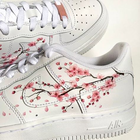 Floral Nikes, Pink Cheetah Print, Nike Air Force 1s, Pink Jewels, Shoes And Sneakers, Flower Shoes, Custom Air Force 1, Pink Cheetah, Costume Shoes