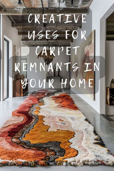 Start your next DIY project with carpet remnants! Find easy and stylish ideas to elevate your home decor. Click for projects! 🏡🔨✂️ #DIYProjects #HomeElevation #CarpetCrafts #RemnantProjects #DecorOnABudget Flying Carpet Aesthetic, Sunroom Carpet Ideas, Carpet Remnants Diy, Carpet Remnants, Carpet Ideas, Diy Carpet, House Elevation, Elevate Your Home, Diy Projects