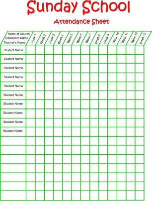 Sunday school attendance sheet Free Attendance Sheet Printable, Sunday School Attendance Chart, School Attendance Sheet, Attendance Sheets, Student Attendance Sheet, Resurrection Crafts, Awana Ideas, Attendance Chart, Sunday School Projects