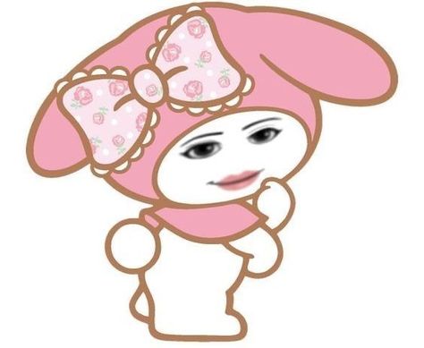 My Melody Pfp Funny, Mickey Mouse Aesthetic Pfp, Cursed Sanrio Pfp, Mimi Kitty Sanrio, Hello Kitty Funny Pfp, Hello Kitty Wallpaper Laptop Gif, Hello Kitty Pfp Gif, My Melody Funny, Mimi Sanrio