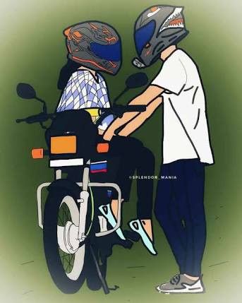 Splendor Bike, Friends Sketch, Motorcycle Drawing, Bike Drawing, Love Couple Wallpaper, New Background Images, Background Images For Quotes, Photo To Cartoon, Cute Love Wallpapers