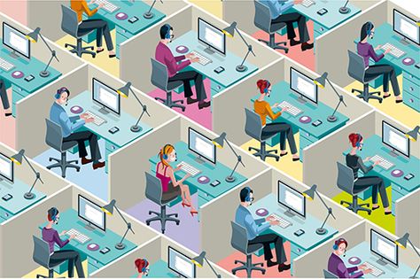 Motivational Games for Call Centres Isometric Office, Motivational Games, Customer Service Cover Letter, Office Cubicles, Behance Design, Women Working, Office Cubicle, Isometric Illustration, Make Happy