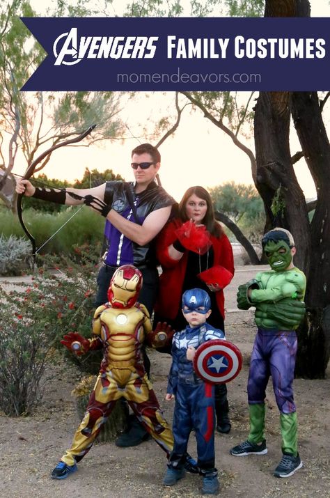 Easy Marvel Avengers Family Costumes Theme - dress-up as your favorite superheroes for a fun family Halloween costume theme! Halloween Costumes Avengers, Avenger Family Costumes, Family Costume Halloween, Tailgate Chili, Football Cake Pops, Avengers Family, Couples Kiss, Avengers Costumes, Marvel Avengers Assemble