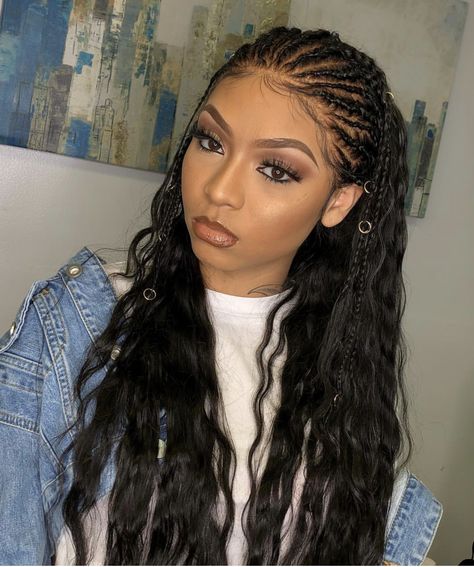 Half Up And Half Down Braids, Hispanic Braided Hairstyles, Braided Hairstyles For Latina Women, Avatar Braids, Braids For Hispanic Women, Half Braided Hairstyles Curly Hair, Latina Braids Hairstyles, Hairstyles For Black Women Color, Twist Braided Hairstyles