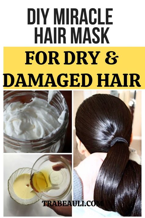 hair mask for damamged hair Hair Mask For Dry And Damaged Hair, Moisture Mask For Hair, Best Homemade Hair Mask For Dry Hair, Dry Hair Diy Mask, Hair Mask Recipe For Dry Hair, Natural Hair Remedies For Damaged Hair, Mask For Hair Damage, Remedy For Dry Hair Homemade, How To Make A Homemade Hair Mask