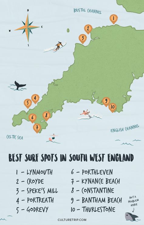 The South West's Most Beautiful Hidden Surf Spots Best Surfing Spots, Mavericks Surfing, Gopro Surfing, England Trip, Surf Spots, Stand Up Paddling, Standup Paddle Board, Offshore Wind, Sup Surf