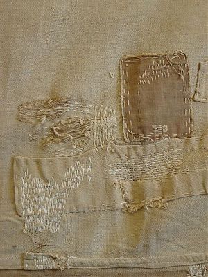 Japanese Boro. (Patched and mended folk textiles of Japan). Boro Stitching, Make Do And Mend, Visible Mending, Linens And Lace, Slow Stitching, Stitching Art, Sashiko, Fabric Art, Vintage Linens