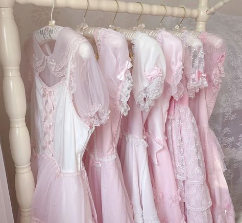 ♡̷ 185696404 Pink Princess Aesthetic, Soft Pink Theme, The Cardigans, Baby Pink Aesthetic, Princess Core, Pink Girly Things, Pink Vibes, Pink Dresses, Pink Themes