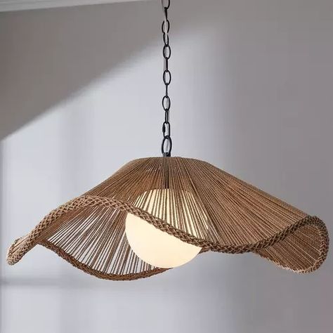 Modern Mediterranean - Shades of Light Entry Way Lighting, Oversized Pendant Light, Entryway Light Fixtures, Salon Lighting, Coastal Chandelier, Mediterranean Interior Design, Rattan Light Fixture, Rope Chandelier, Rattan Chandelier