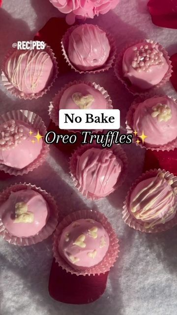 Clean Eating Dessert Recipes, Whipped Cream Desserts, Recipes Tiktok, Cream Cheese Desserts, Dessert For Two, Valentine Desserts, Oreo Truffles, Valentines Day Desserts, Valentine's Day Recipes