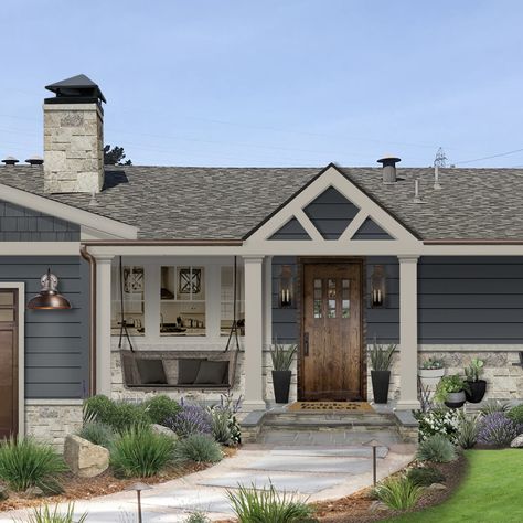 The 15 Best Benjamin Moore Exterior Paint Colors for 2022 - brick&batten Best Benjamin Moore Paint Colors, Benjamin Moore Exterior Paint Colors, Benjamin Moore Exterior Paint, Outside House Paint, Benjamin Moore Paint Colors, Outside House Colors, Benjamin Moore Exterior, Exterior Paint Schemes, Best Exterior Paint