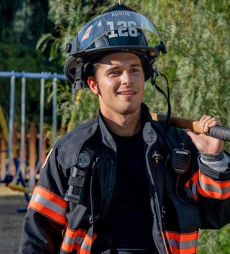 Ronen Rubinstein fan 🤍’s Instagram photo: “Paramedic TK or Firefighter TK?? Controversially I love paramedic TK… there is something about TK and Nancy together that I just love and I…” Tk Strand, Ronen Rubinstein, 9 1 1 Lone Star, Firefighter Humor, Ryan Guzman, Drama Tv Shows, Paramedic, Lone Star, Tv Stars