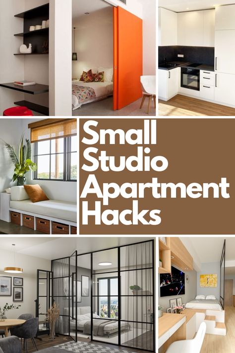 Make the most of your small studio apartment with these 16 brilliant ideas! From lofted beds and Murphy beds to foldable work desks and hidden storage solutions, these tips are designed to maximize your space without sacrificing style or comfort. Discover clever ways to create a cozy, efficient, and visually stunning home that feels anything but cramped. Click to explore all the creative solutions and transform your studio apartment today! Twin Bed Studio Apartment, Studio Apartment With Murphy Bed, Studio Apartment Women, Furniture For Studio Apartment, Styling A Studio Apartment, Furnishing A Studio Apartment, Small Apartment Floor Plans Studio Apt, 500sqft Apartment Ideas, Studio Living Tiny Apartments