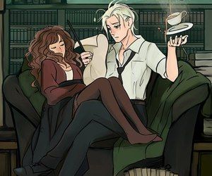 Imagem de harry potter, dramione, and draco malfoy Blaise Harry Potter, Draco Y Hermione, Hermione Granger Fanart, Ron Y Hermione, Draco And Hermione Fanfiction, Draco Malfoy Fanart, Dramione Fan Art, Draco And Hermione, Desenhos Harry Potter