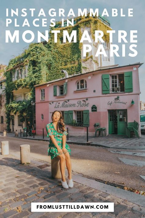 If you're looking to create lots of content in Paris, you can go to 5-6 locations at once in the Montmartre neighborhood of Paris! Here's the best Instagrammable places in Montmartre, Paris. Click through to get exact locations too. // PIN FOR LATER // #instagrammableplacesinparis #paris #parisphotos #paristips #paristravel #parisfrance #francephotos #instagrammableparis #montmartre #sacrecoeur Paris Instagram Pictures, Places In Paris, Paris Travel Tips, Prague Travel, Most Instagrammable Places, France Travel Guide, Paris Travel Guide, Vlog Youtube, Montmartre Paris