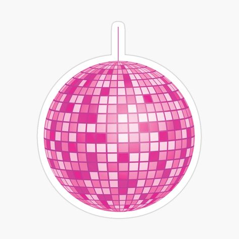 Pink Disco Ball, Mirror Ball, Retro, 70s, 80s, Classic, Ball, Midnights, Midnight, Disco Era, Pink Disco Ball Clipart, Pink Disco Ball Drawing, Mirror Ball Drawing, Barbie Moodboard, Bola Disco, Disco Ball Sticker, Pink Event, Ball Mirror, Pink Disco Ball