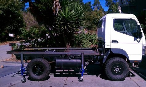 2006 Mitsubishi FUSO FG140 4x4 cab/chassis for sale in California ... Mitsubishi Canter 4x4, Fuso Camper, Vehicle Camping, Camper Truck, Mitsubishi Canter, Utility Truck, Truck Flatbeds, Truck Boxes, Expedition Portal