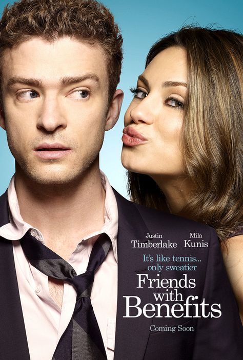 Friends With Benefits Movie Poster, Justin Timberlake In Friends With Benefits, Mila Kunis Friends With Benefits, Friends With Benefits Quotes, Friends With Benefits Movie, Friend With Benefits, Romcom Movies, Tv Series To Watch, Romantic Comedy Movies