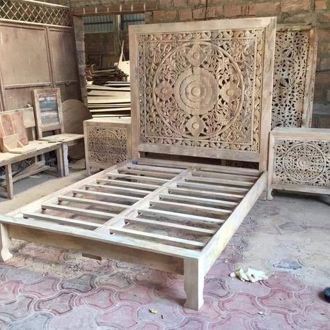 Sethi Glass and Plywood (M/S SHADI LAL SETHI AND SONS ) | Bedroom Design ✨️| Interior design ✨️👌 . . . Bedroom ideas , bedroom styling , bedroom decor bedroom furniture… | Instagram Moroccan Headboard, Spare Room Design, Styling Bedroom, Carved Headboard, Moroccan Bedroom, Bedroom Styling, House Interior Design Styles, Luxury Bedroom Design, Eclectic Bedroom