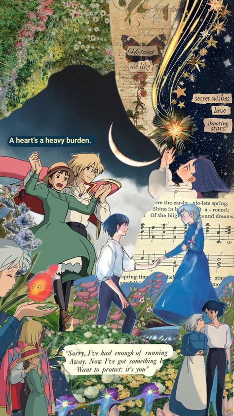 Howl Sophie Fanart, Howl And Sophie Icons, Howls Moving Castle Wedding Theme, Howl Aesthetic, Howl's Moving Castle Aesthetic, Howls Moving Castle Wallpaper, Howl's Moving Castle Howl, Castle Movie, Howls Moving Castle Art