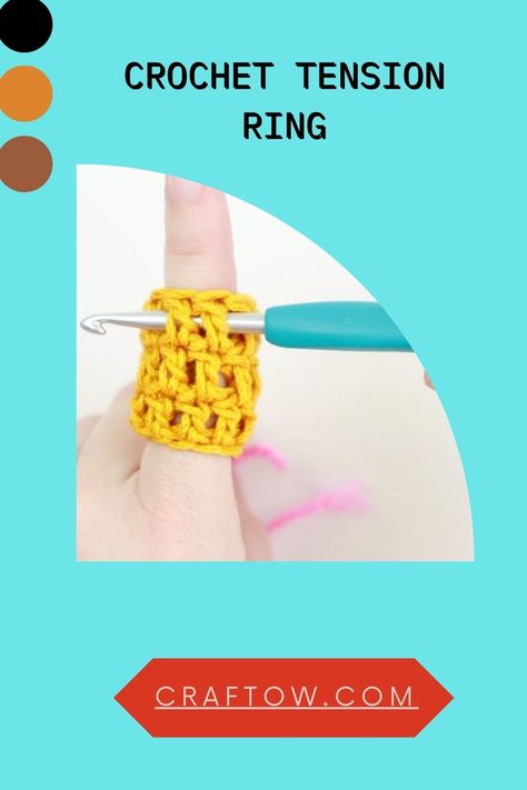 Crochet Tension Ring Crochet Tension Regulator, Crochet Tension Ring Diy, Crochet Tension Ring, How To Make Marzipan, Crochet Tension, Tension Ring, Crochet Rings, Perfect Squares, Your Crochet