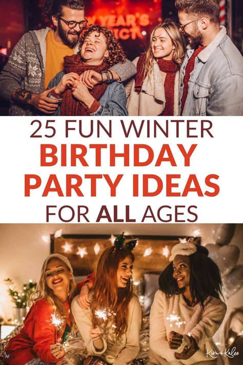 These Winter birthday party ideas are sure to be a good time! We've included ideas for guests of all ages -- so no Winter babies are left out! #winterbirthday #winterparty Sweet 16 Party Ideas In December, Winter Parties Ideas, Sweet 16 Party Ideas For Winter, Ideas For Winter Birthday Parties, Winter Birthday Activities For Adults, 30th Winter Birthday Party Ideas, At Home Winter Birthday Party Ideas, Sweet 16 Party Ideas In January, Birthday Ideas For Winter Birthdays