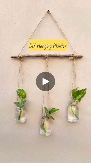 82K views · 7.1K reactions | DIY Wall Hanging Mini Planter.
I made this planter by using old mini glass bottles.
Let me know if you have any questions. 😊
.
.
.
#diyplanter #hangingplanter #diy #reuse #plantdecor #sustainableart #enviromentallyfriendly #creativeideas #wastetoart | Bloomy | sagar636 · Original audio Hanging Glass Bottles Diy, Diy Glass Bottle Crafts Ideas, Mini Bottle Crafts, Hanging Bottles, Small Wine Bottles, Hanging Glass Planters, Bottle Hanging, Plant In Glass, Crafts With Glass Jars