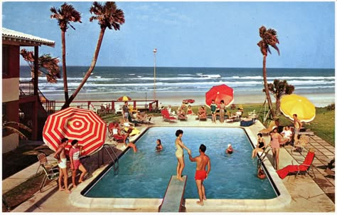 Vintage Summer Resort vintage fashion beach retro 1950's summer old photos Daytona Beach Florida, Last Day Of Summer, Old Florida, Vintage Florida, Retro Summer, Daytona Beach, Vintage Beach, Summer Pictures, Pics Art