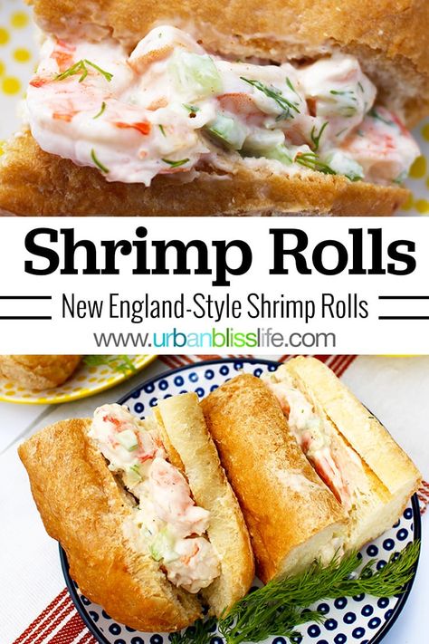 Shrimp Roll Recipe, Shrimp Rolls Recipe, Sandwiches For Dinner, Shrimp Roll, Seafood Sandwiches, Sea Food Salad Recipes, For Dinner, Shrimp Salad Recipes, Shrimp Rolls