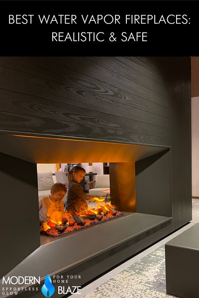 Best Water Vapor Fireplaces: Realistic & Safe — Modern Blaze Water Vapor Fireplace Tv Wall, Water Vapor Fireplace, Vapor Fireplace, Water Vapor, Fireplace Tv Wall, Double Sided Fireplace, Best Water, Reno Ideas, Fireplace Design