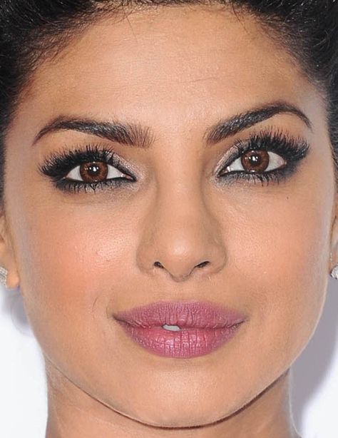 Makeup Placement, Deep Set Eyes Makeup, Priyanka Chopra Makeup, 2016 Makeup, Mac Lipstick Shades, Close Up Faces, Simple Makeup Looks, Celebrity Hair, Bridal Makeup Looks