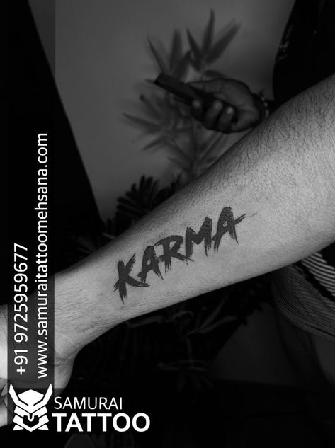 Karma Tattoo For Men, Karma Tattoo Ideas, Tattoo Karma, Wörter Tattoos, Ring Tattoo Designs, Karma Tattoo, Butterfly Hand Tattoo, Rose Hand Tattoo, Omerta Tattoo