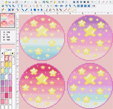 Cross Stitch Kawaii Pattern, Kawaii Pixel Art, Art Cute Kawaii, Pink Cross Stitch, Pretty Cross Stitch, Kawaii Cross Stitch, Perler Projects, Stitch Ideas, Art Cute