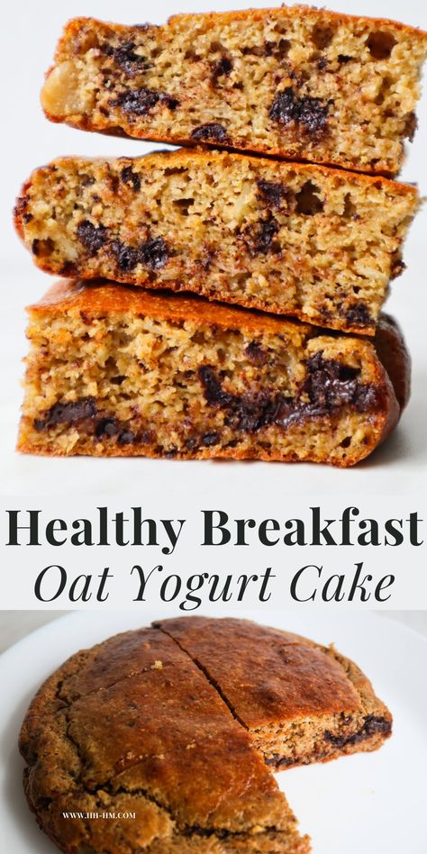 Healthy Breakfast Oatmeal Yogurt Cake - Her Highness, Hungry Me Healthy Breakfast Cakes, Breakfast Recipes With Yogurt, Recipes With Yogurt Breakfast, Healthy Oat Dessert Recipes, Oats Cake Recipe Healthy, Healthy Apple Cake Recipes Greek Yogurt, Healthy Breakfast Cake, Kids Healthy Breakfast Ideas, Sweet Breakfast Ideas Healthy