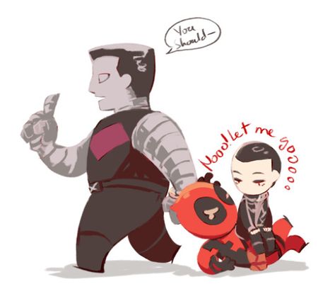 ( ˊ̠˂˃ˋ̠ ) deadpool with negasonic teenage warhead and colossus Deadpool X Colossus, Colossus Deadpool, Ellie Phimister, Negasonic Teenage, Deadpool Funny, Deadpool Art, Superhero Memes, Httyd Dragons, Marvel Characters Art