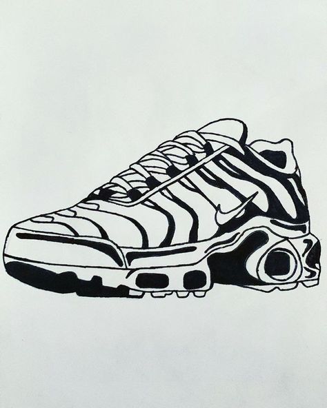 Nike Drawing, Nike Tattoo, Nike Tn, Draw Sketch, Acrylic Canvas, Quick Sketch, Blackwork Tattoo, Tattoo Ideas Design, Angel Tattoo Men