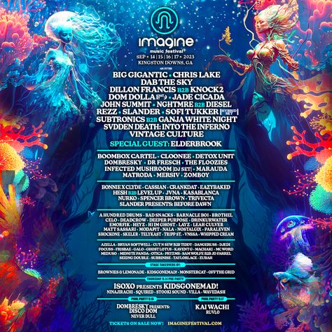 <p>Imagine Music Festival Announces Additional Artists in Phase 2 Lineup Imagine Music Festival, the Southeast’s most immersive electronic festival, has announced the phase two lineup for its 2023 edition returning to Kingston Downs, GA from September 14-17. These additions create the artist lineup for one of festival season’s most anticipated experiences, where interactive adventure meets […]</p> Big Gigantic, Dillon Francis, Festival 2023, Festival Camping, Bass Music, Music Fest, Rave Festival, Four Days, Phase 2