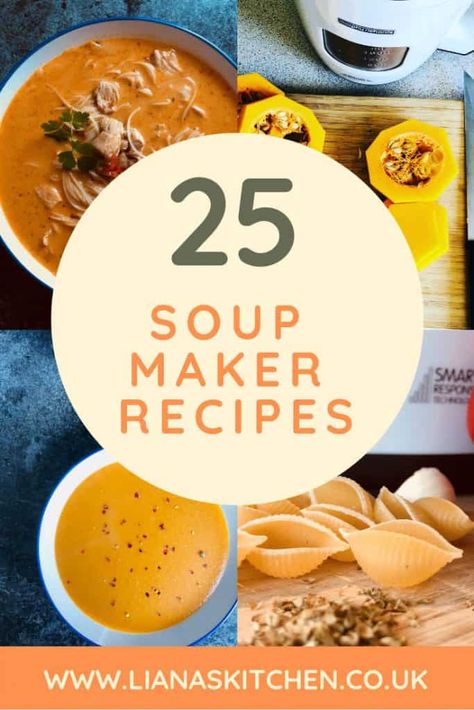 25 Soup Maker Recipes for you to make! I've collated 25 of my best soup maker recipes to inspire you to dust down that soup maker! #soupmakerrecipes #soupmaker #soup #souprecipes #soupseason Soup Maker Recipes Morphy Richards, Morphy Richards Soup Maker, Soup Maker Recipes, Veg Soup, Soup Maker, Homemade Soup Recipe, Morphy Richards, Recipes Soup, Soup Recipes Slow Cooker